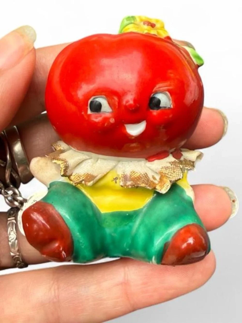 Vintage Japanese Tomato & Carrot Anthropomorphic Shaker Set